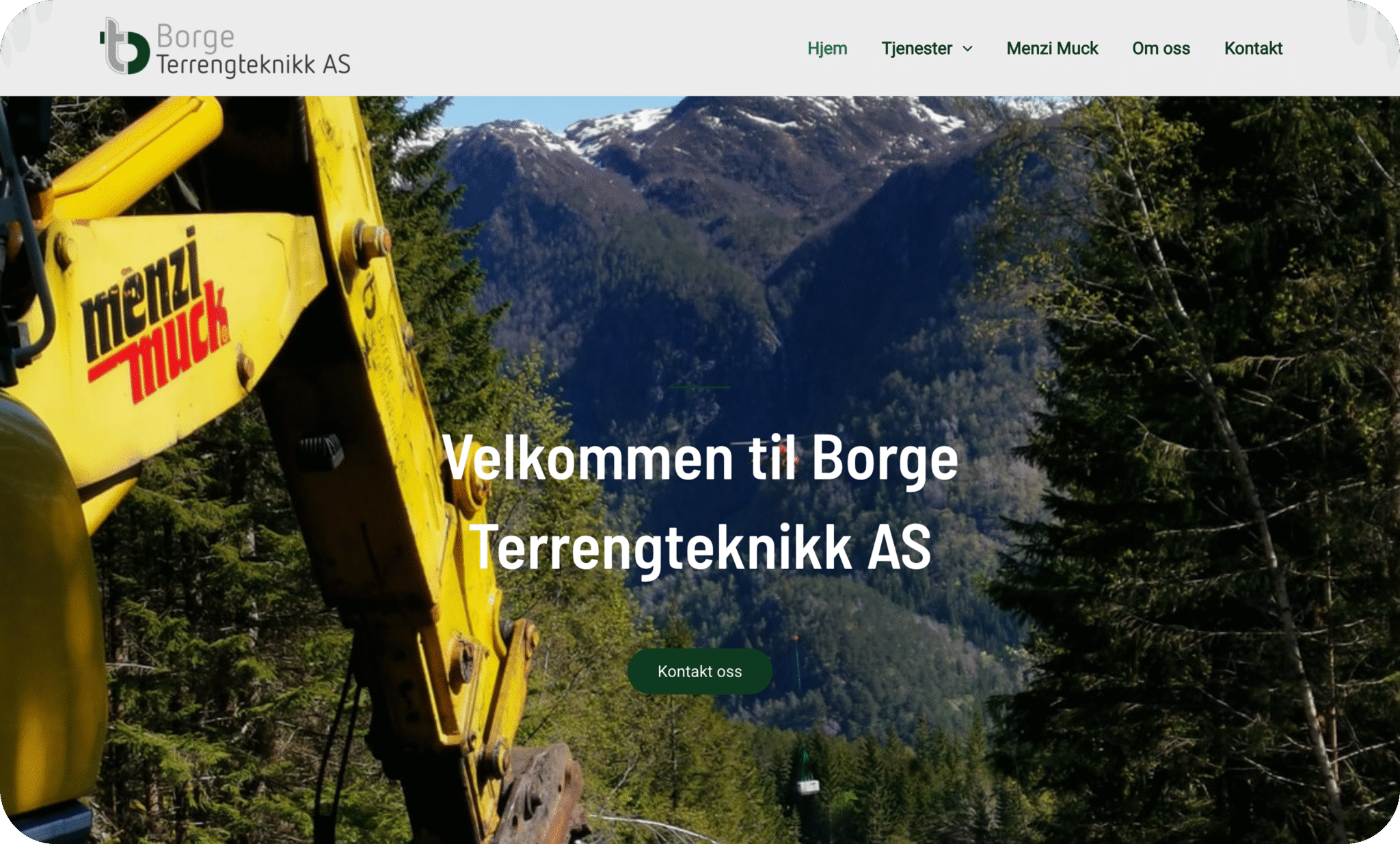 Borge Terrengteknikk - en standard moderne nettside