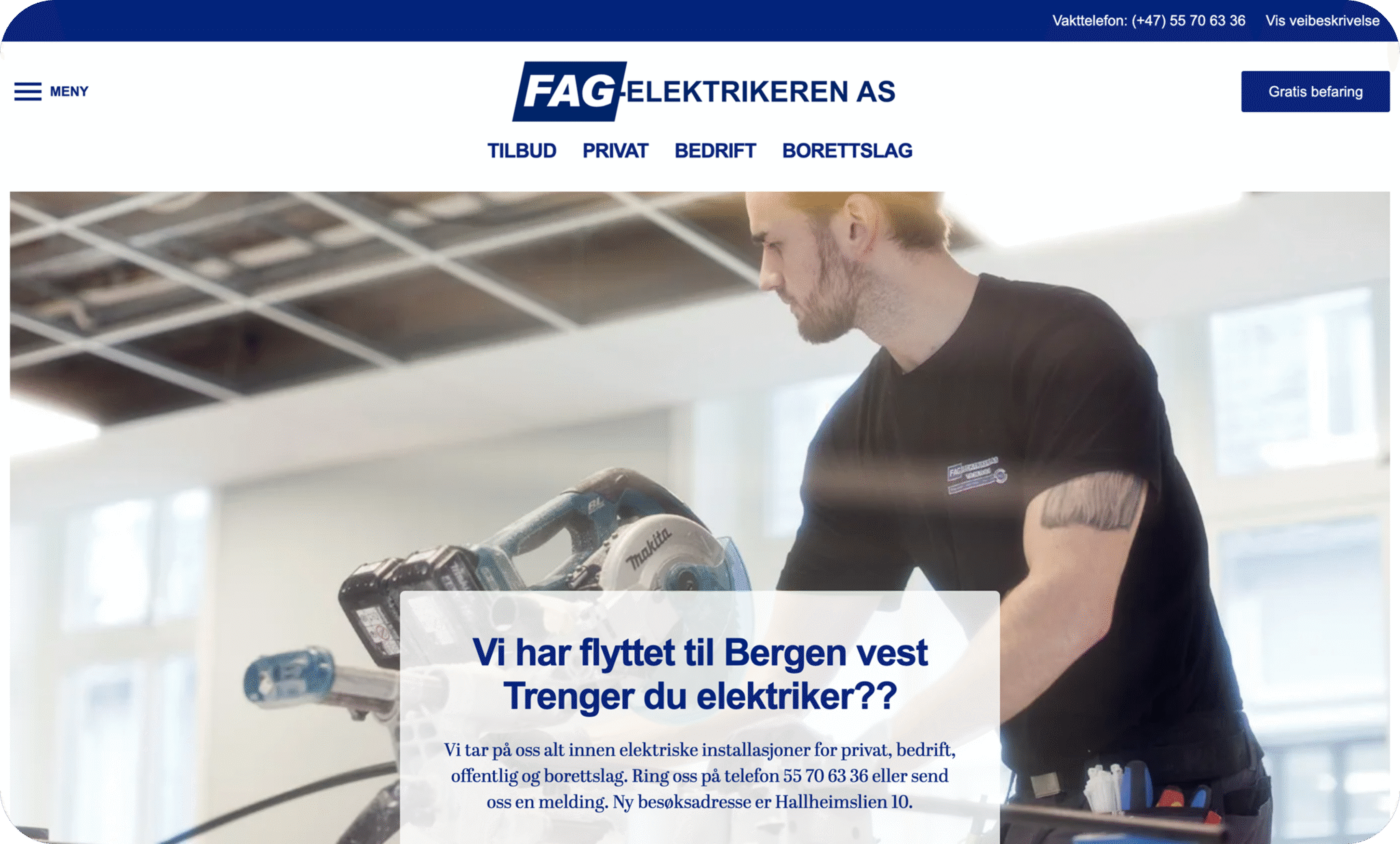 FAG-Elektrikeren - moderne nettside med krysspublisering og relasjoner