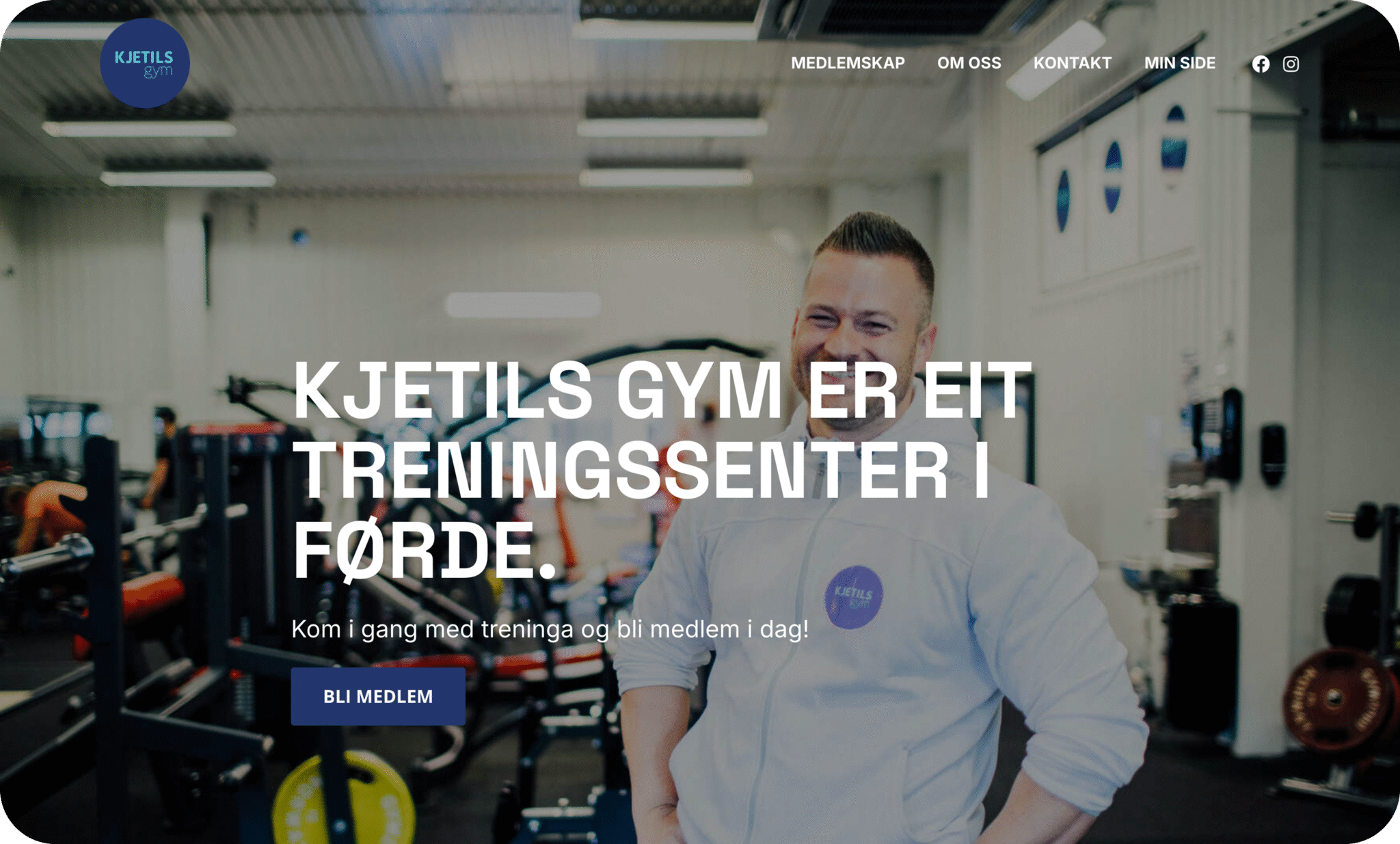 Kjetils Gym - moderne nettside rimelig
