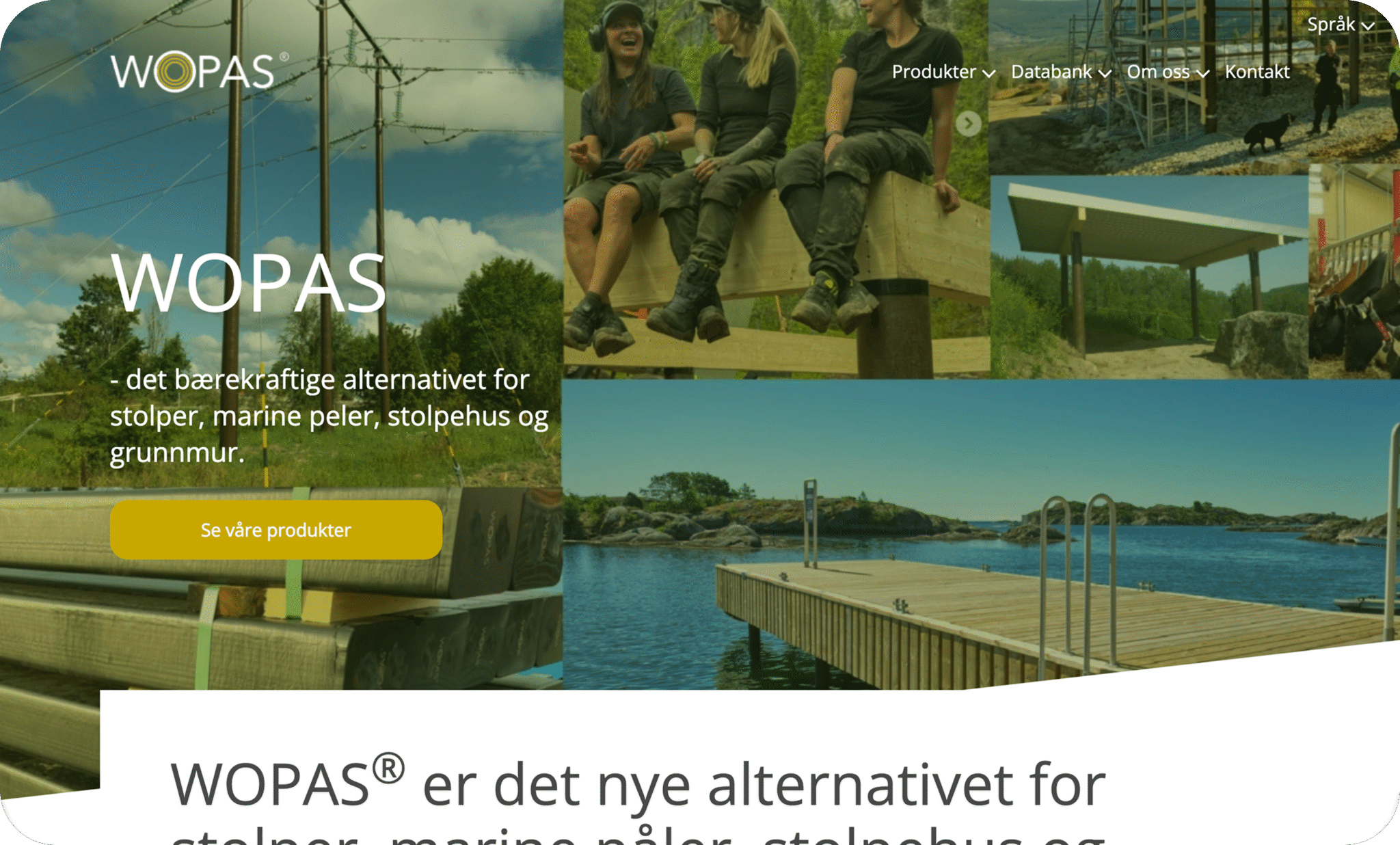 Wopas - moderne nettside flerspråklig